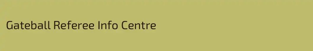 Gateball Referee Info Centre